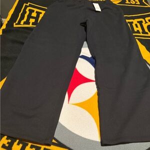 Hollister Black Wide Leg Sweat Pants